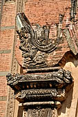 Bagan Myanmar. Sulamani temple. Makara, ogres and other stucco ornaments. 